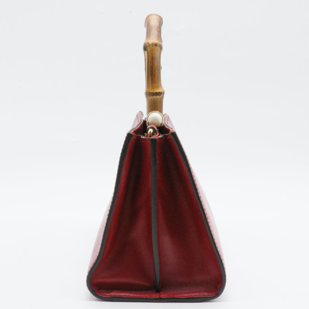 Nymphaea Top Handle Bag Leather Mini