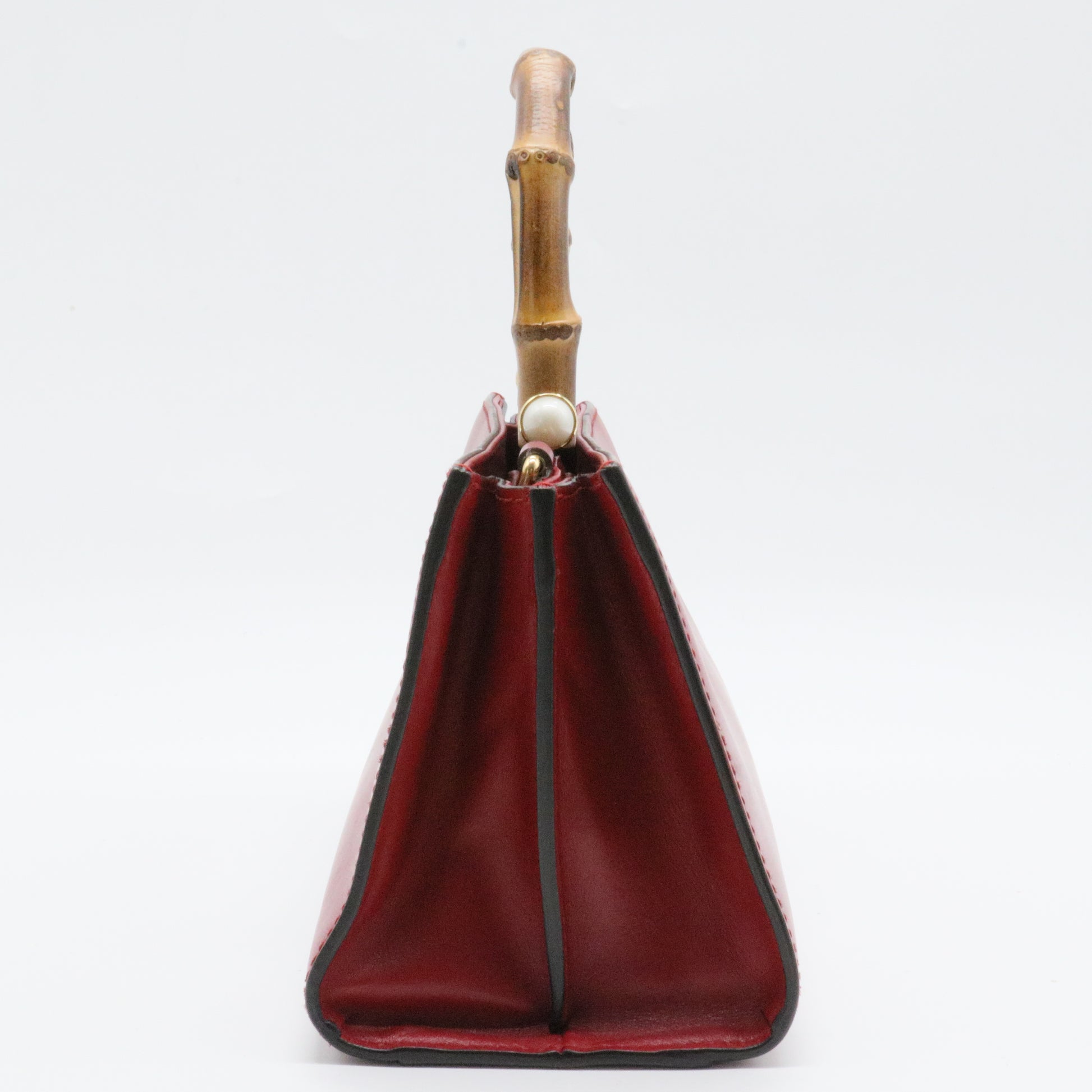 Nymphaea Top Handle Bag Leather Mini