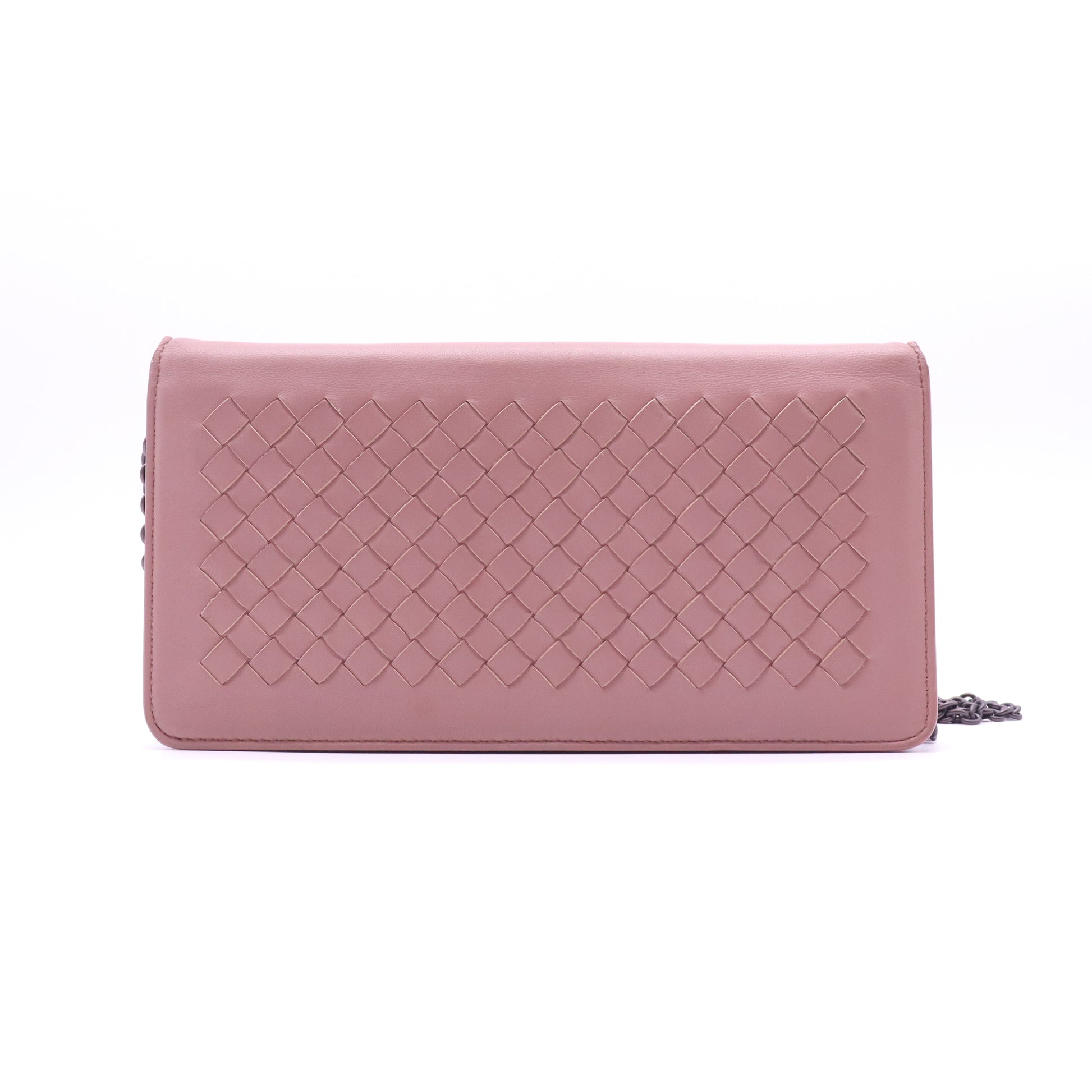 Bottega Veneta Intrecciato Leather Wallet on Chain W21411