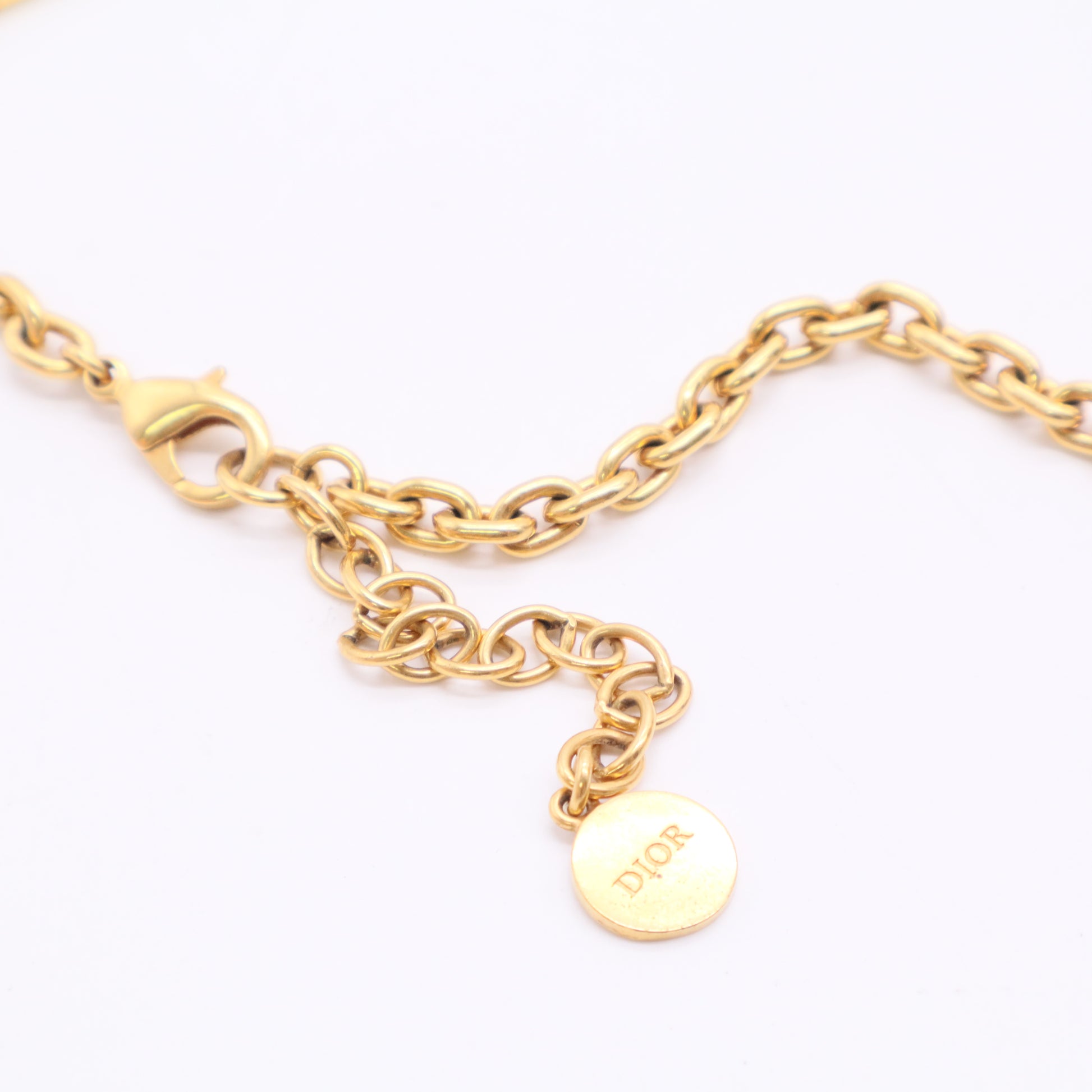 Danseuse Etoile Choker Chain Necklace Metal Gold Twins LDJ2846