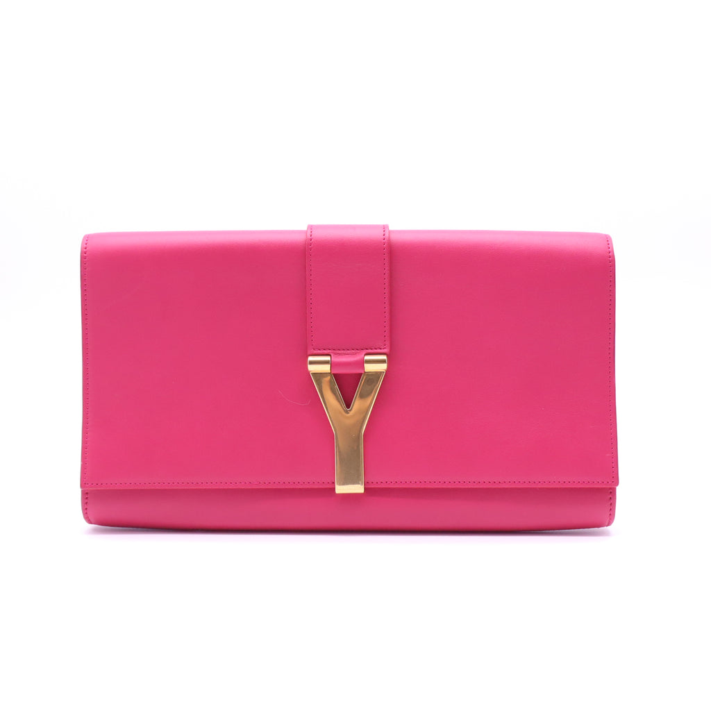 Saint Laurent Classic Y Ligne Leather Clutch W21380