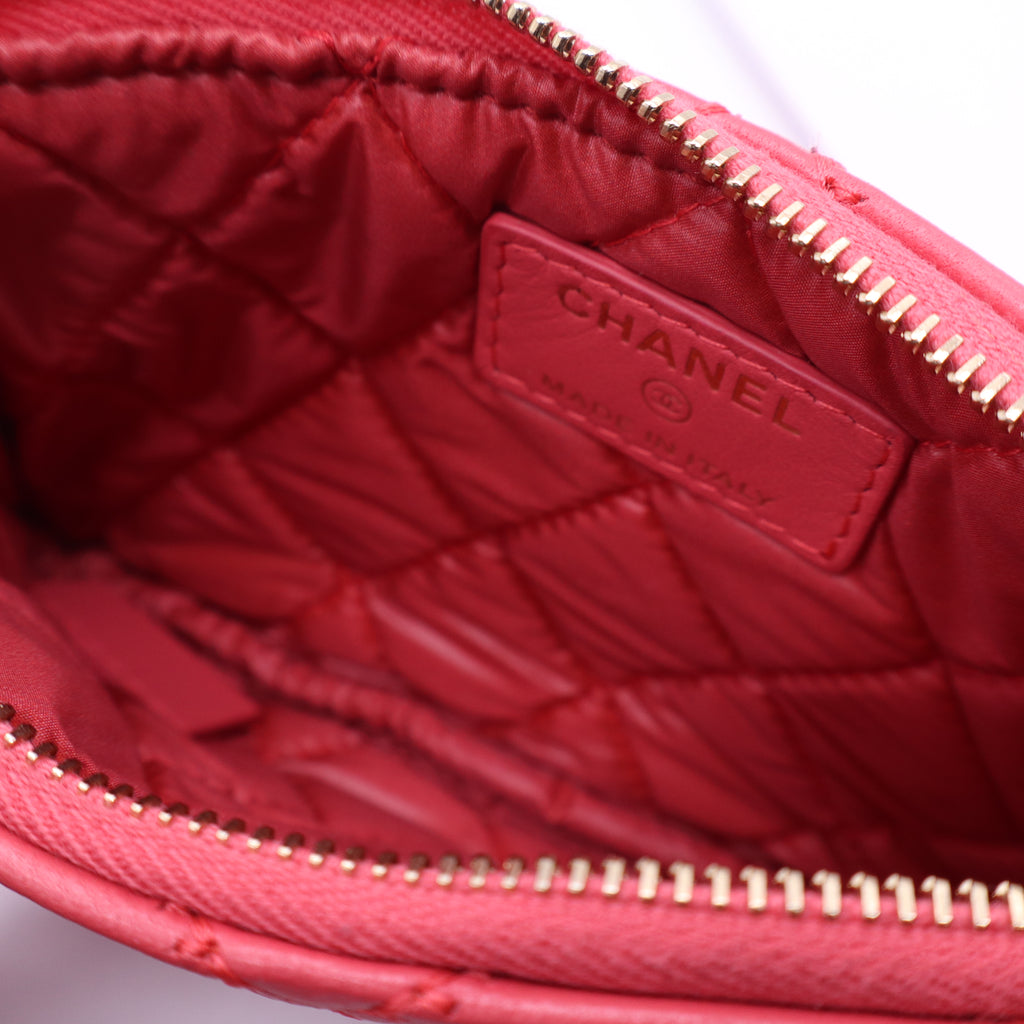 Chanel Matelasse double stitching Lambskin Pouch twins LDJ3608