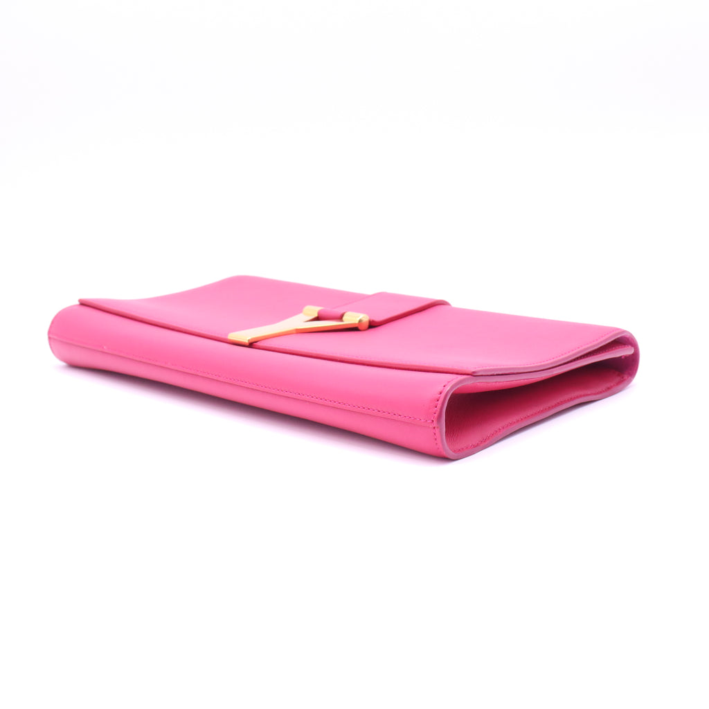 Saint Laurent Classic Y Ligne Leather Clutch W21380