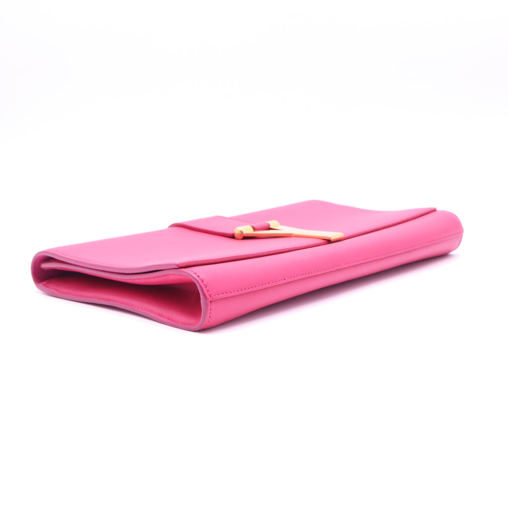 Saint Laurent Classic Y Ligne Leather Clutch W21380