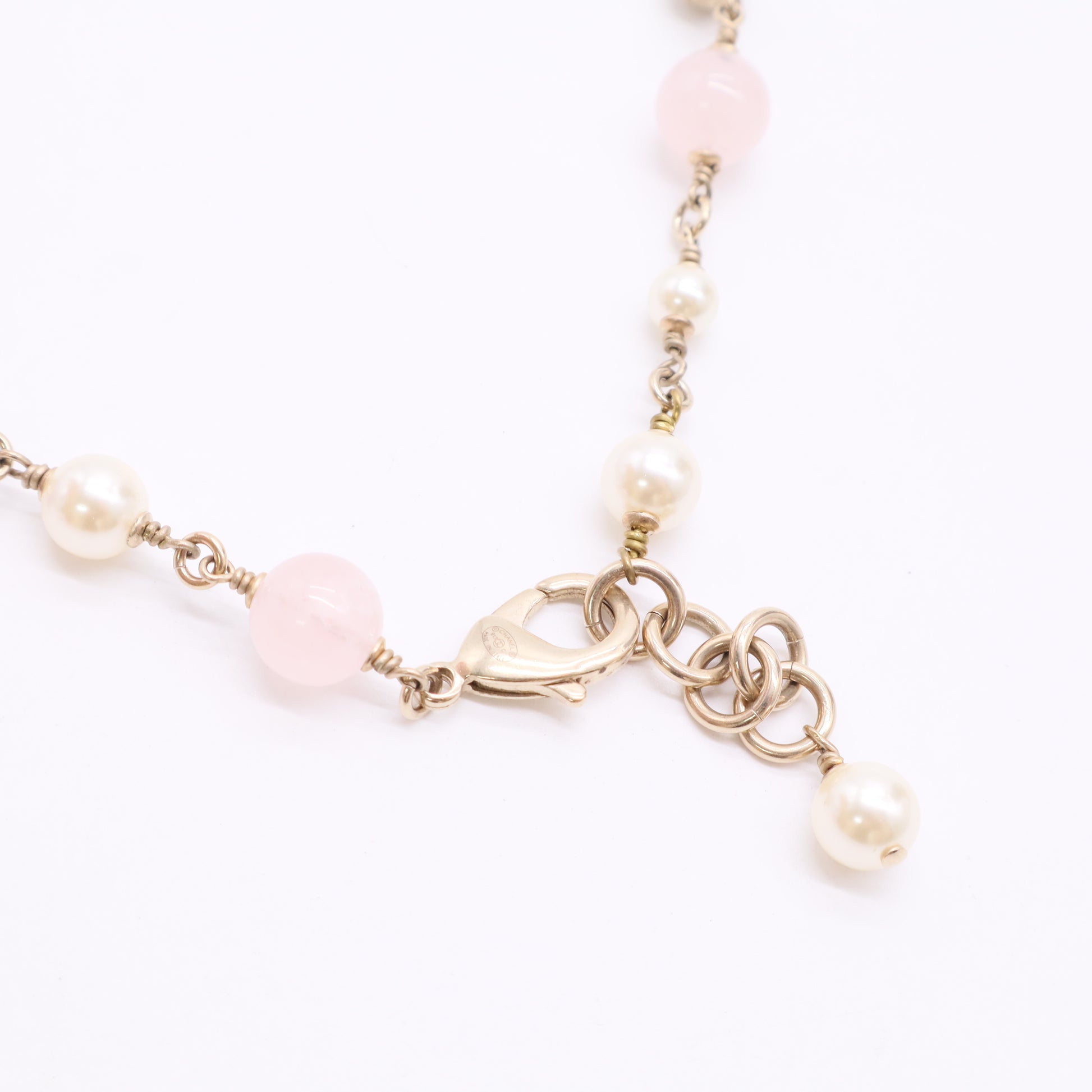 Chanel Pink/Purple Beaded CC Star Choker Necklace Twins LDJ2845