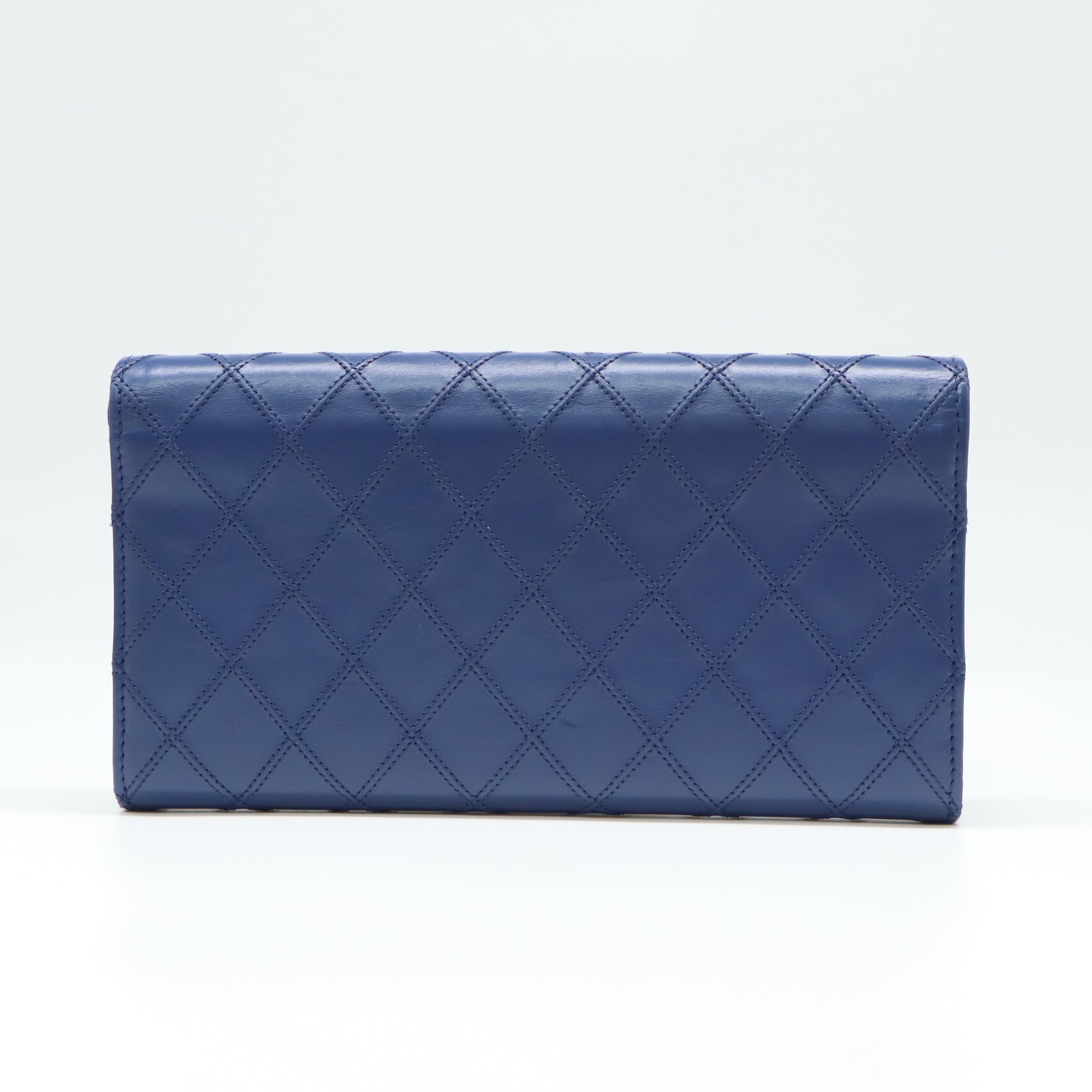 Chanel Lambskin Quilted Flap Wallet W21765