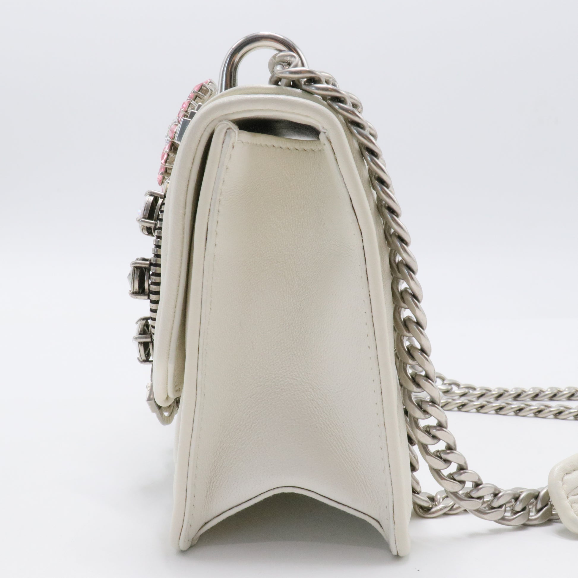 Nappa Matelasse Crystal Embellished Lady Shoulder Bag