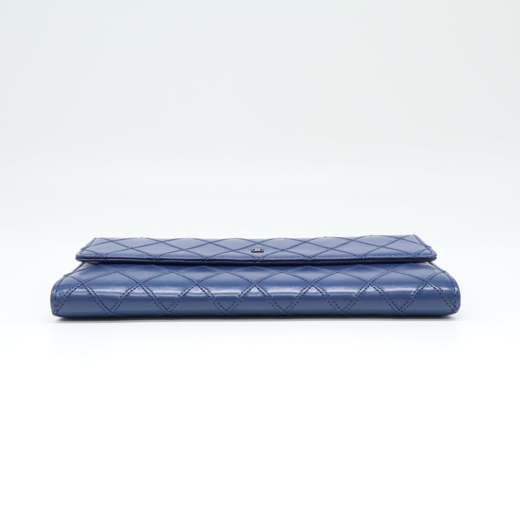 Chanel Lambskin Quilted Flap Wallet W21765