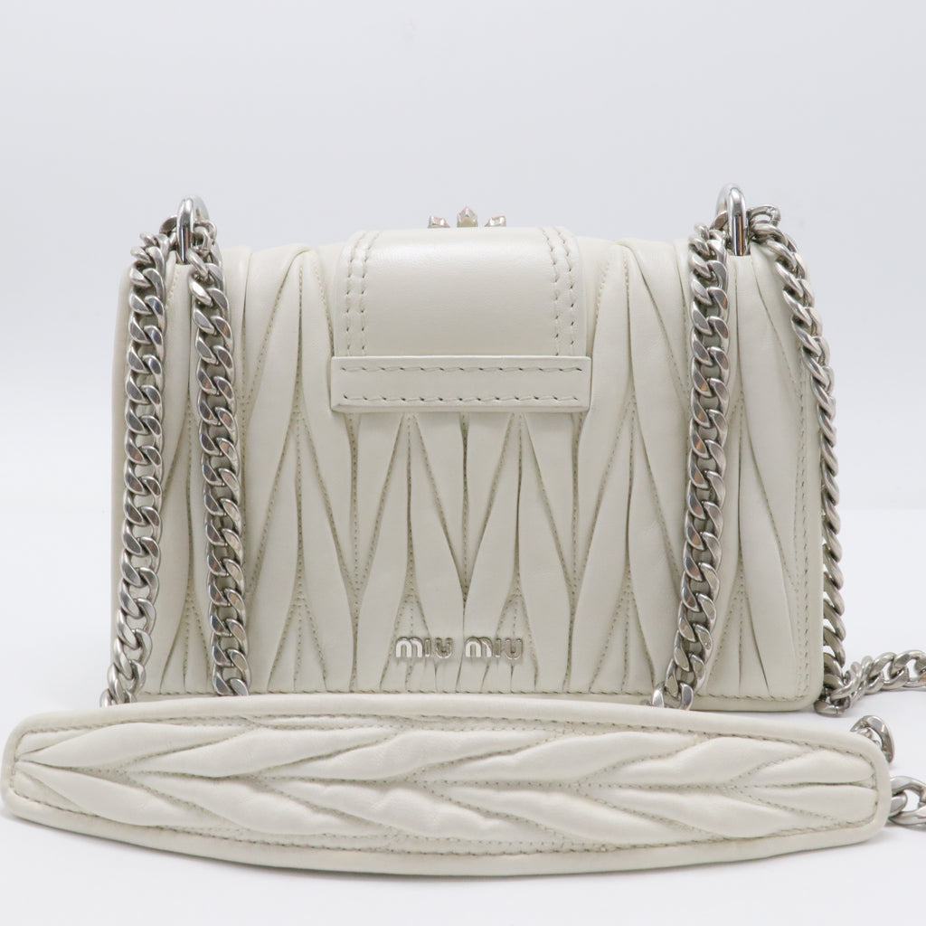 Nappa Matelasse Crystal Embellished Lady Shoulder Bag