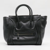 Black Drummed Calfskin Luggage