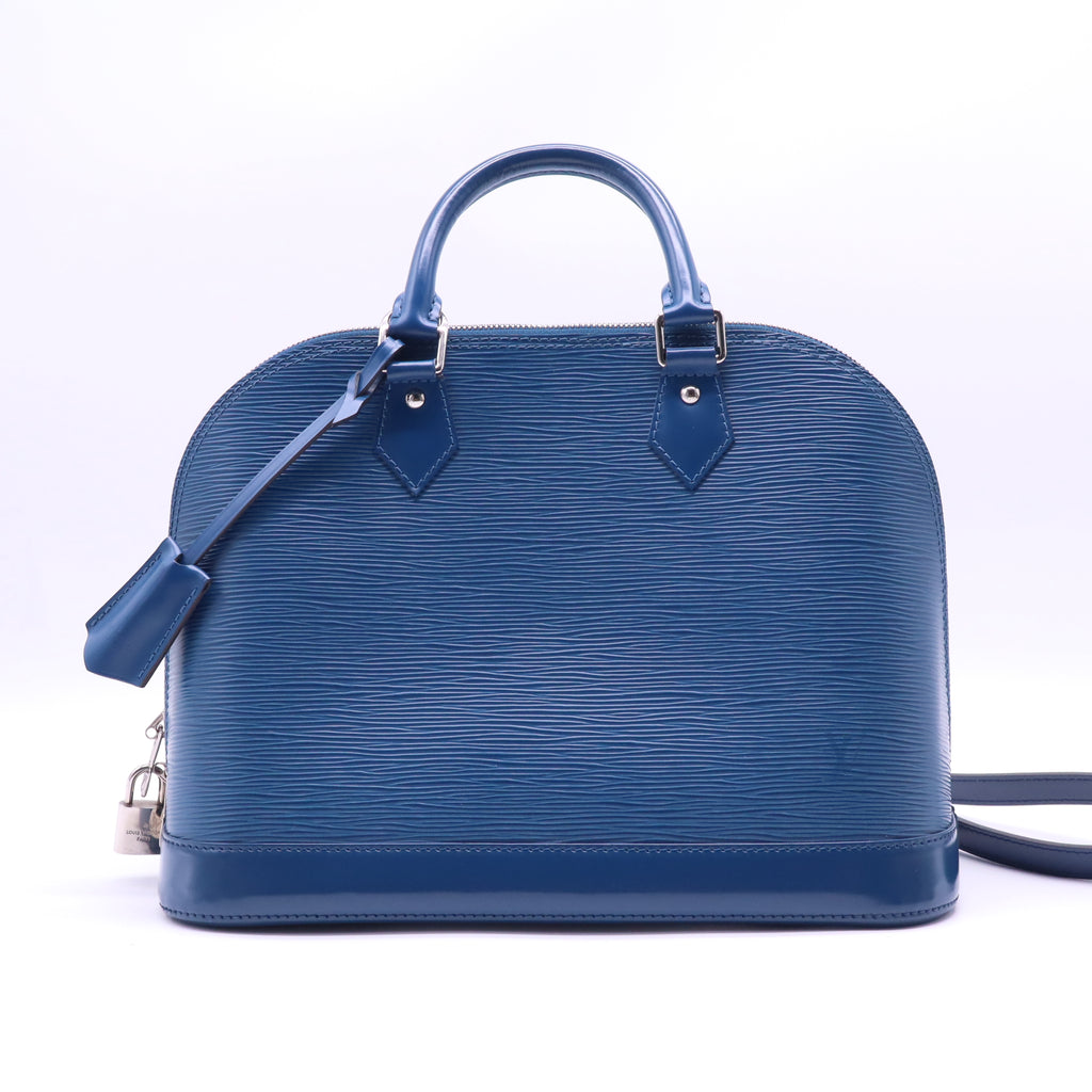 Blue Epi Leather Alma PM Bag B21851