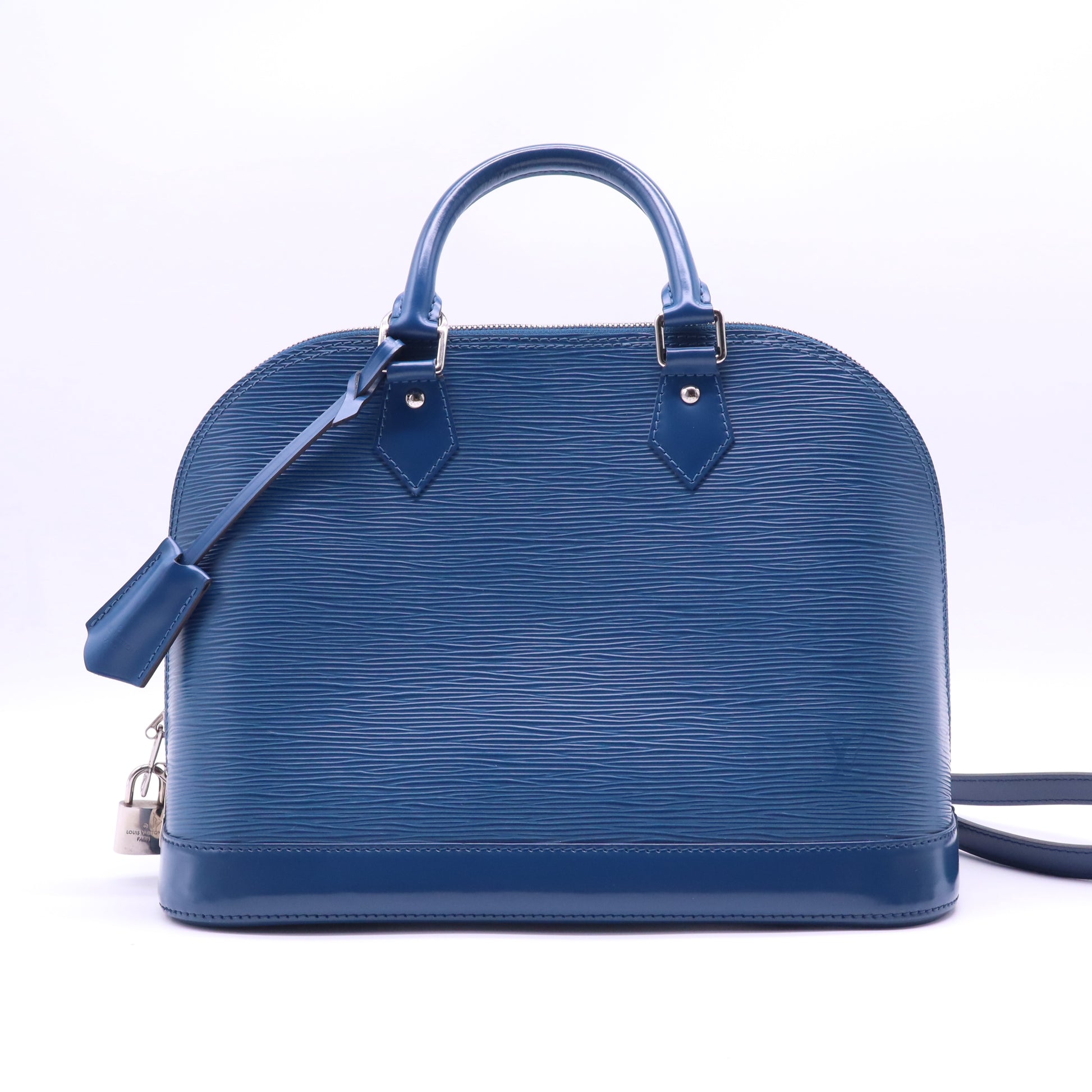 Blue Epi Leather Alma PM Bag B21851
