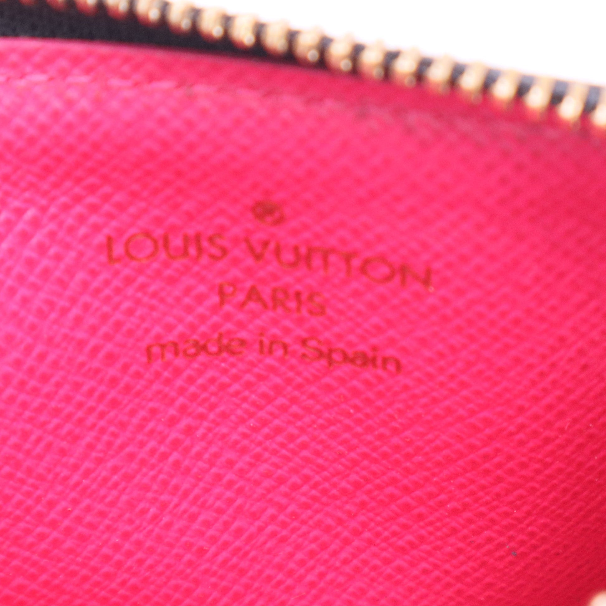 Monogram Multicolor Key Pouch Black Violet twins