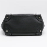 Black Drummed Calfskin Luggage