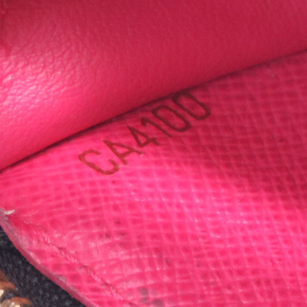 Monogram Multicolor Key Pouch Black Violet twins