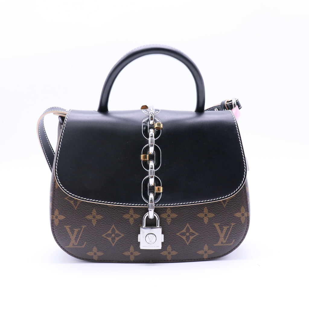 Louis Vuitton Calfskin Monogram Chain It Bag PM Black twins LDJ4151