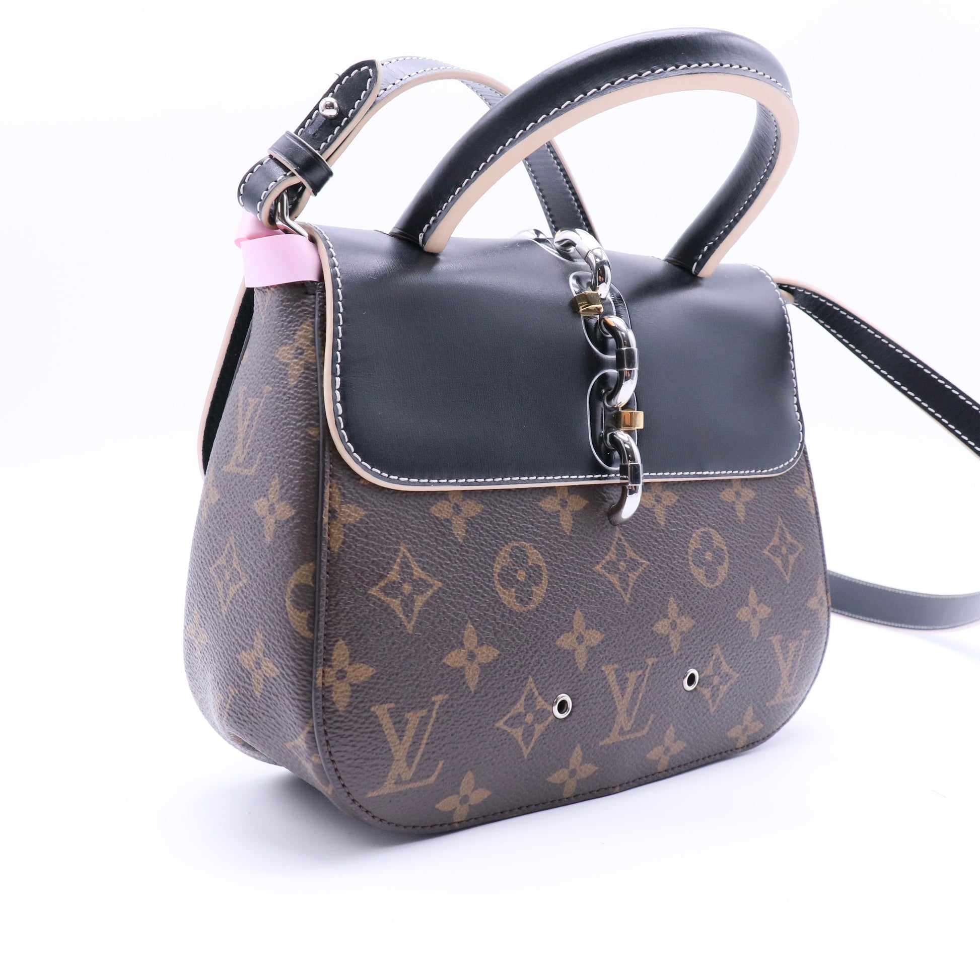 Louis Vuitton Calfskin Monogram Chain It Bag PM Black twins LDJ4151