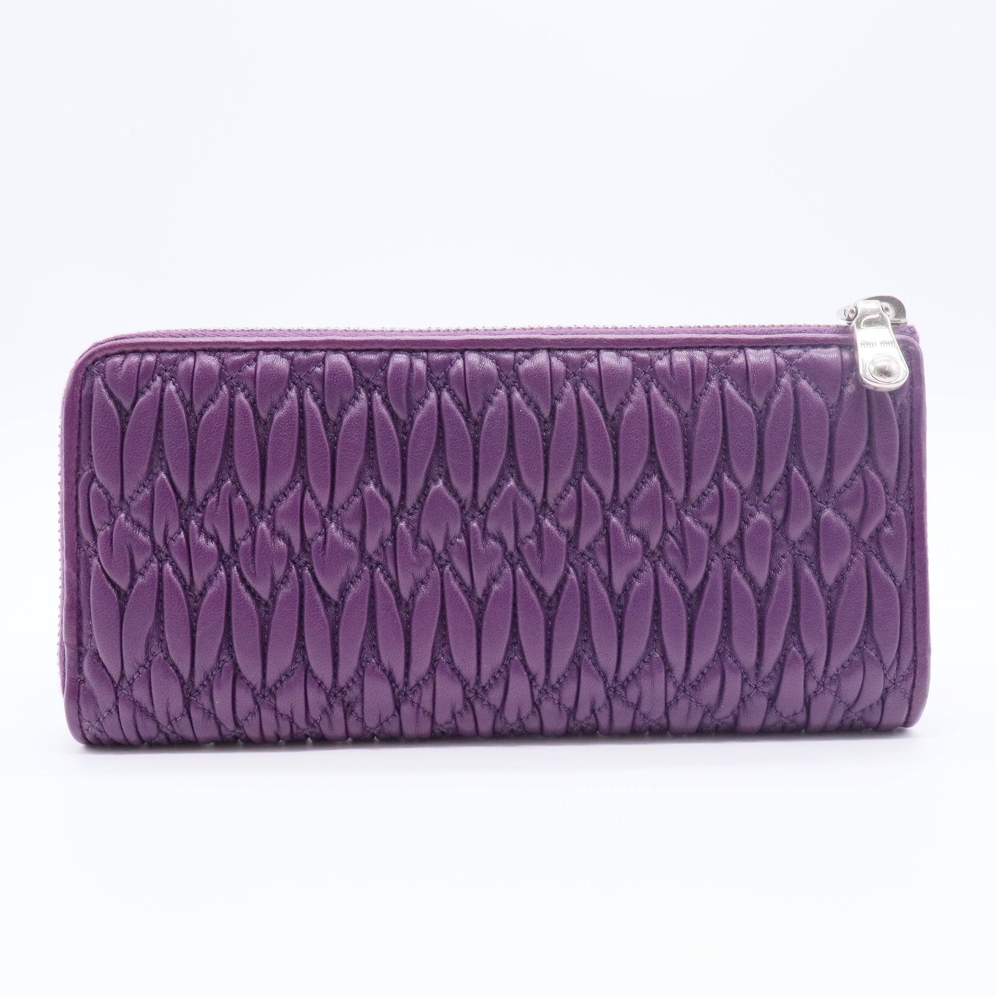Continental Wallet Embellished Matelasse Leather