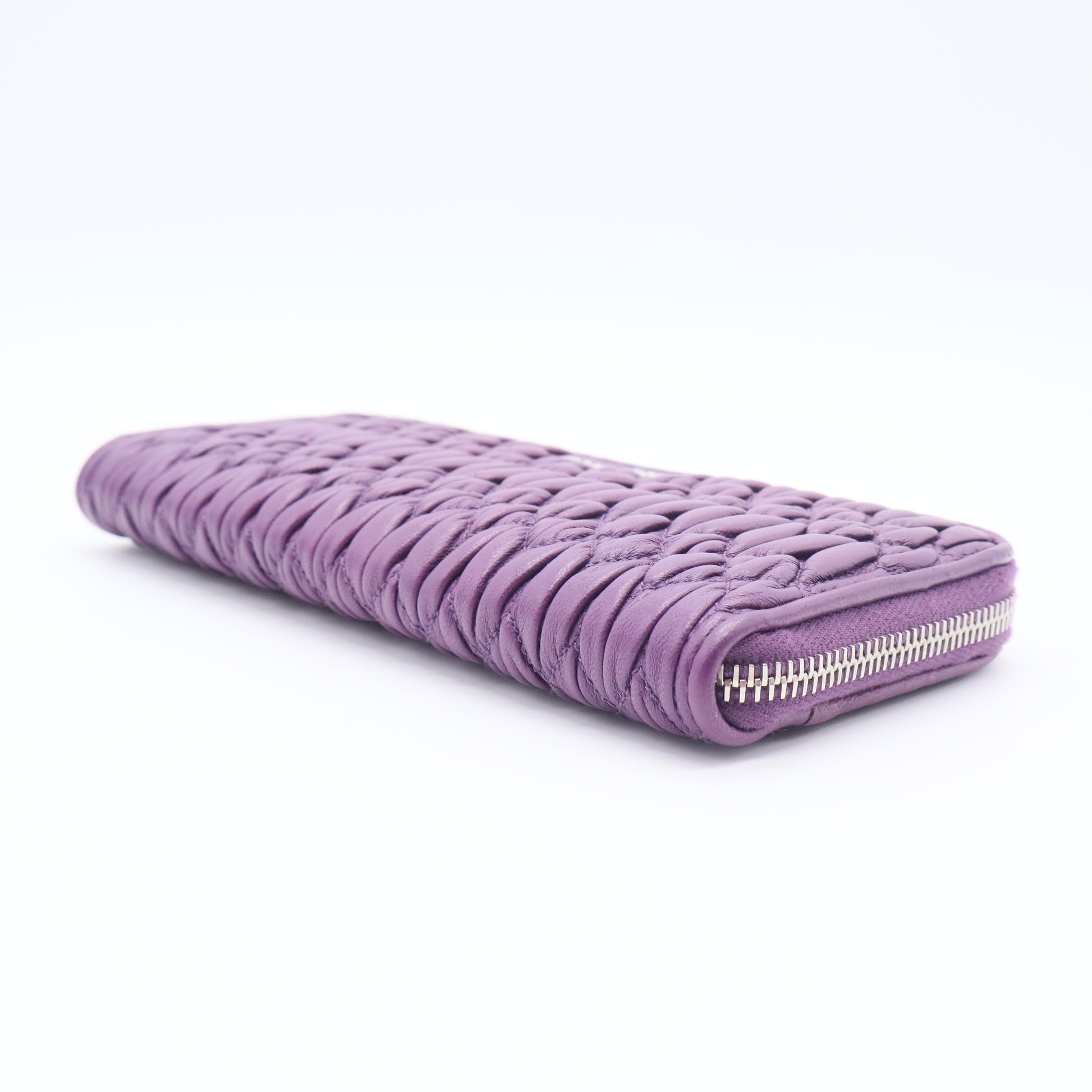 Continental Wallet Embellished Matelasse Leather