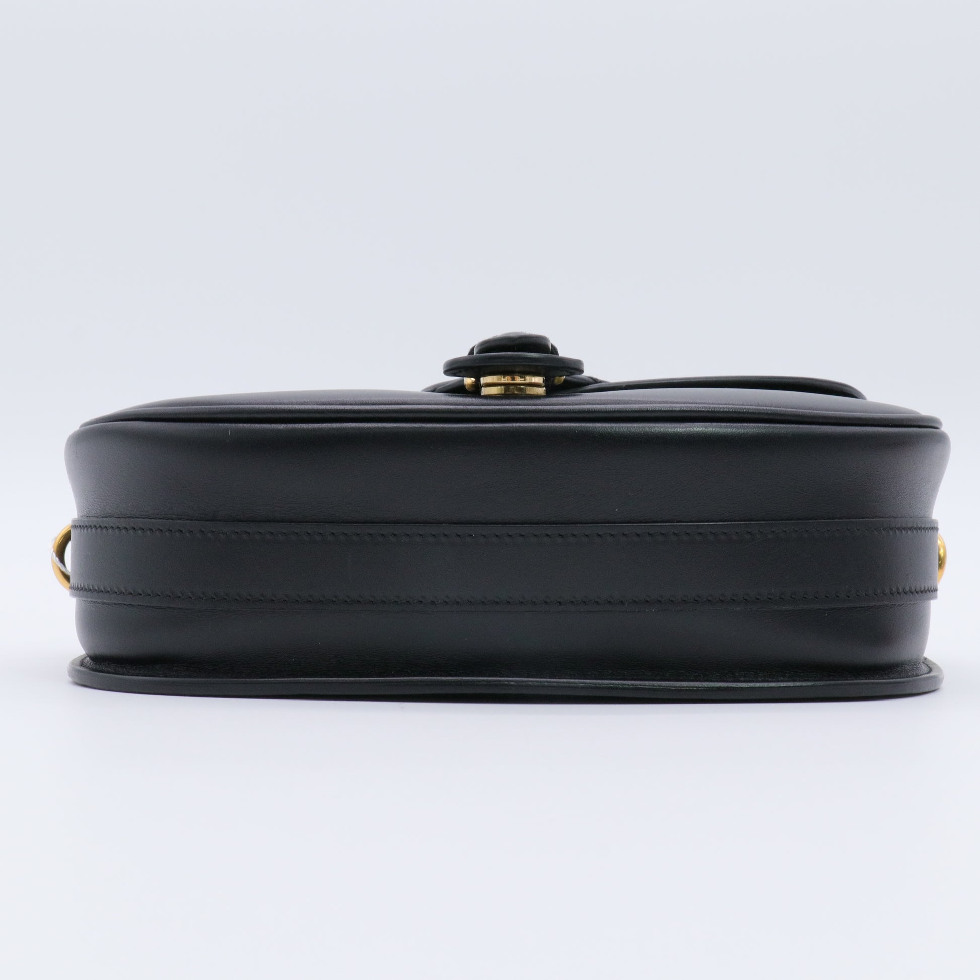 Box Calfskin Medium Bobby Flap Black twins