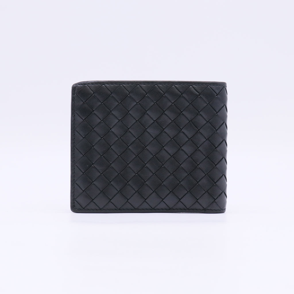 Nappa Intrecciato Bi-Fold Wallet Black W23031