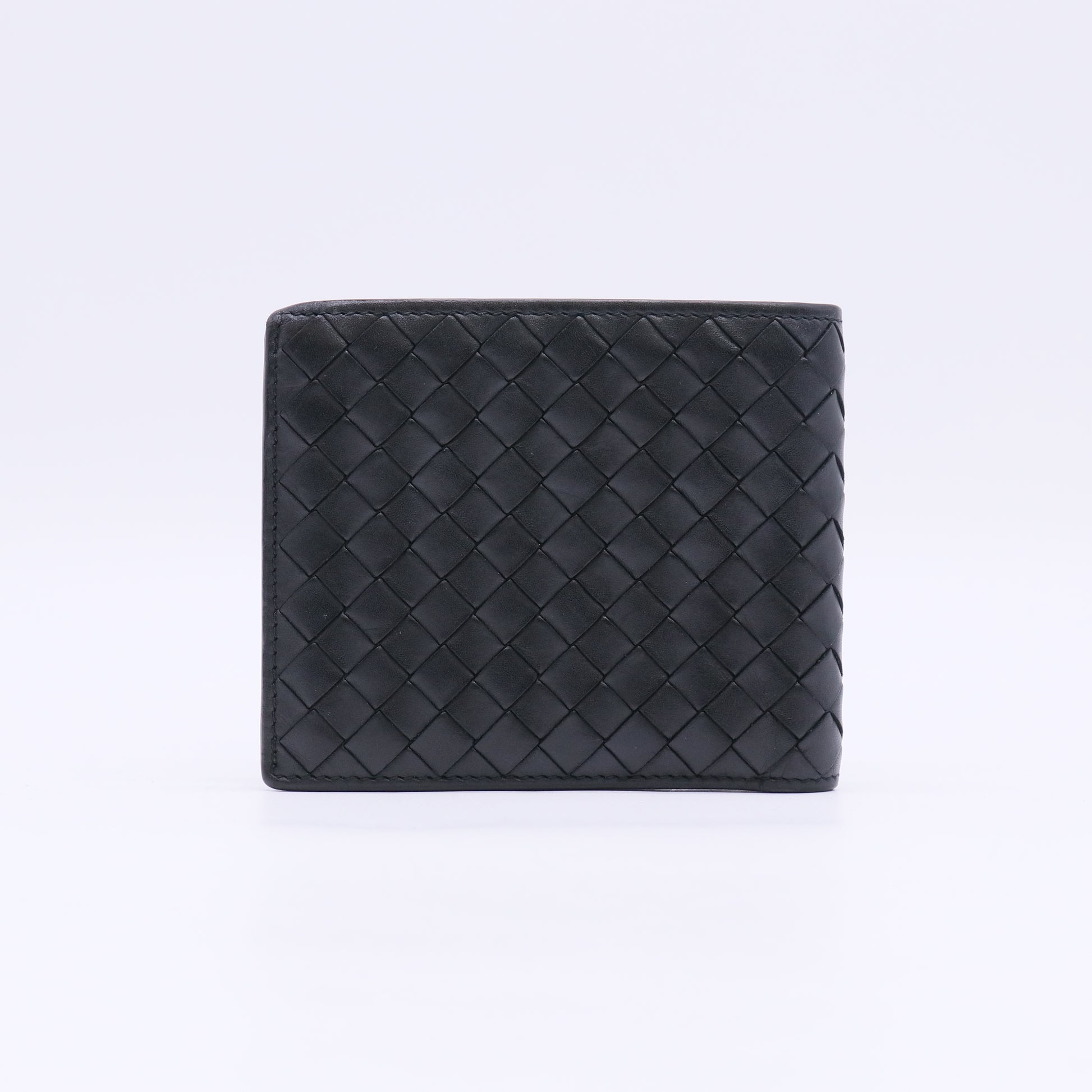 Nappa Intrecciato Bi-Fold Wallet Black W23031