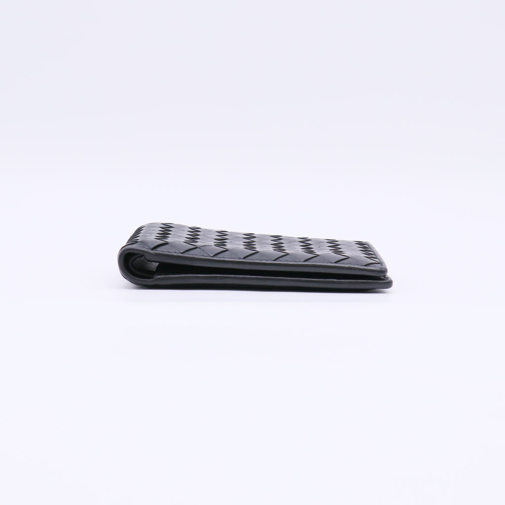 Nappa Intrecciato Bi-Fold Wallet Black W23031