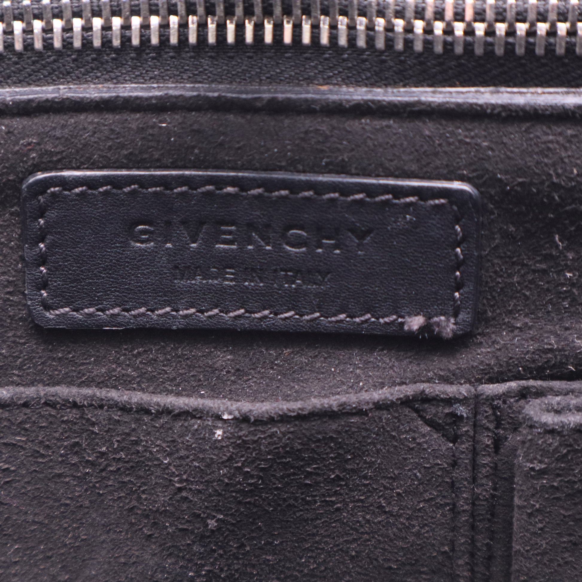 Black Leather Stud Couture Medium Shark Lock Satchel Bag twins