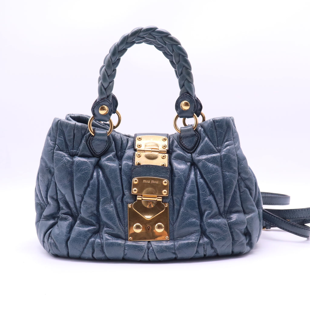 Nappa Matelasse Top Handle Satchel B21260