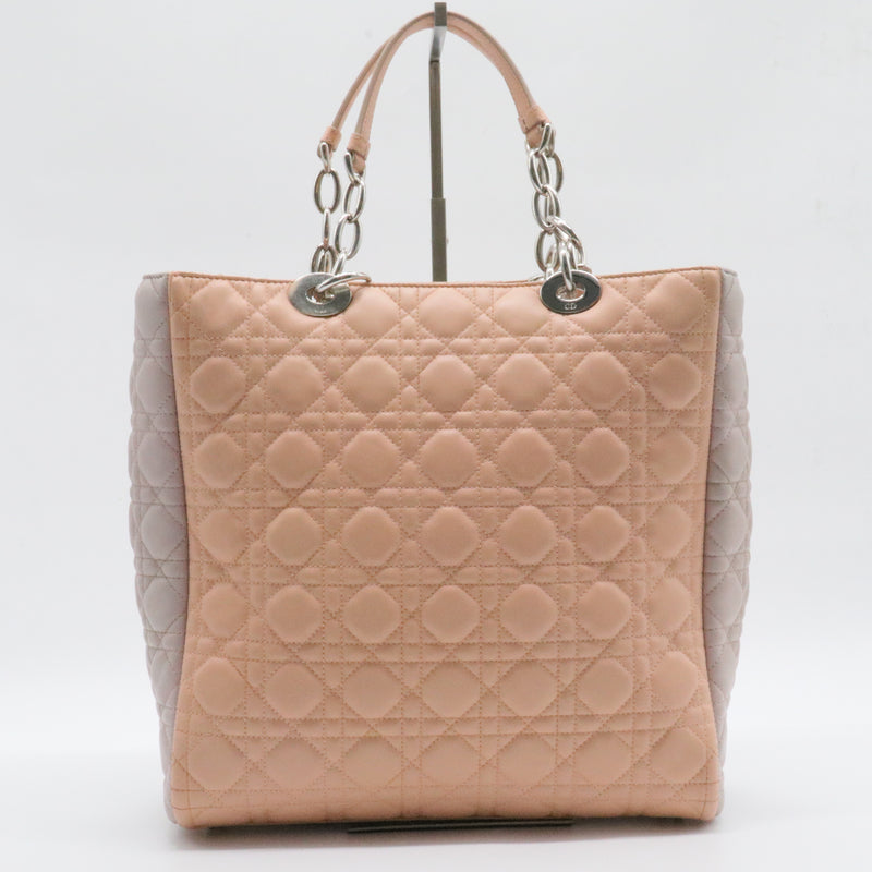 Lady Dior Soft Tote Cannage Quilt Lambskin Large