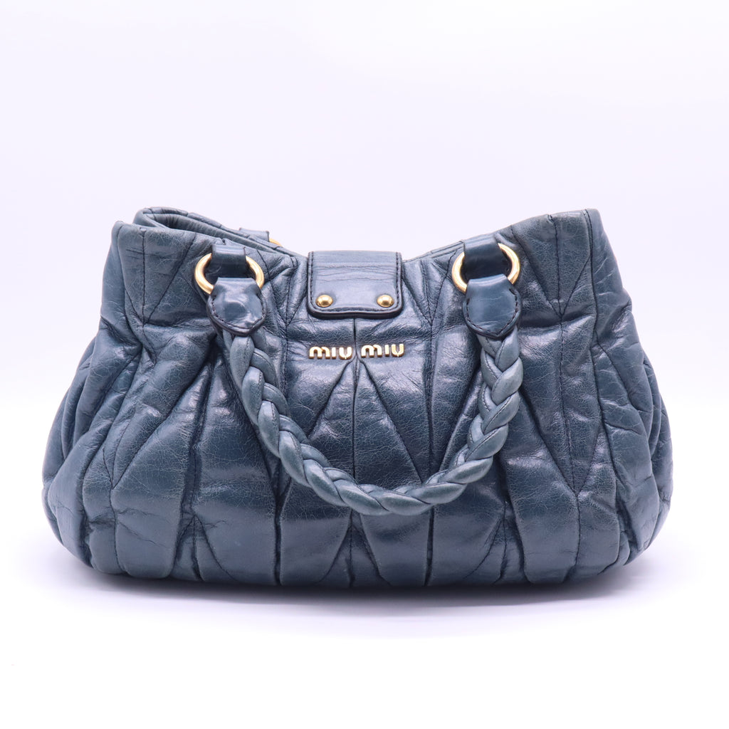 Nappa Matelasse Top Handle Satchel B21260
