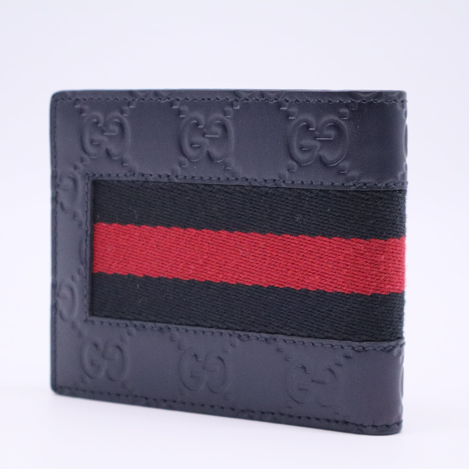 Guccissima Signature Web New Web Bi-Fold Wallet