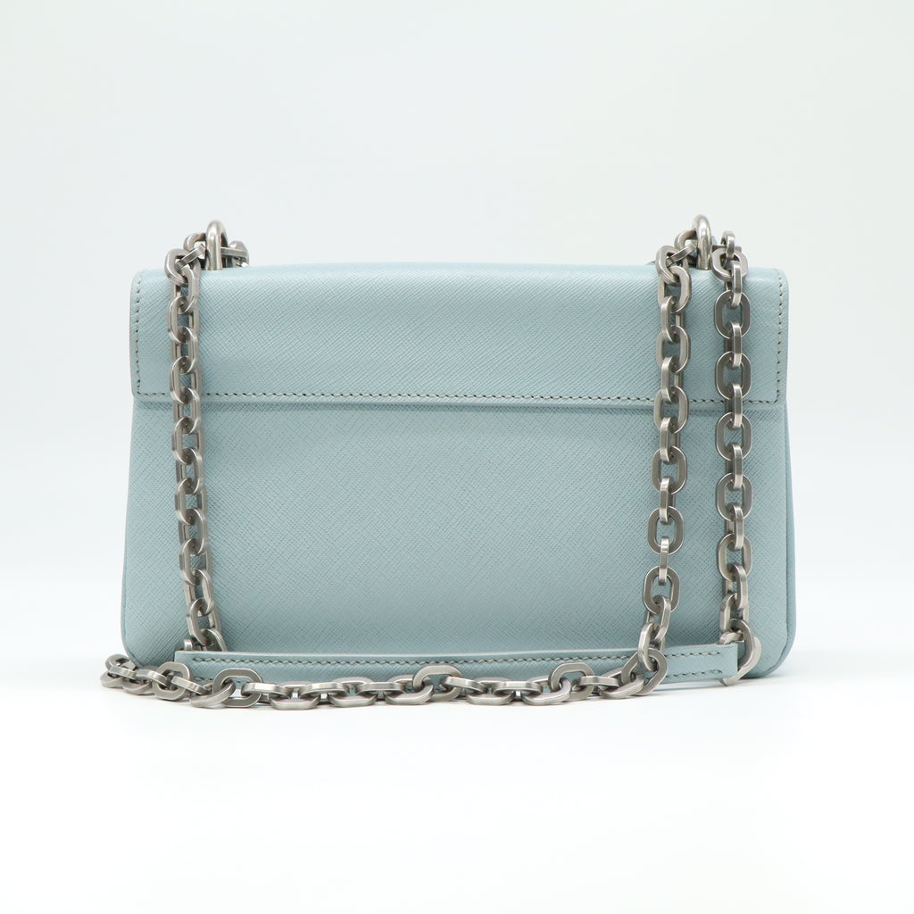 Saffiano Lux Chain Flap Bag B22418