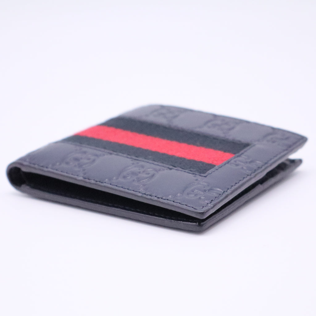Guccissima Signature Web New Web Bi-Fold Wallet