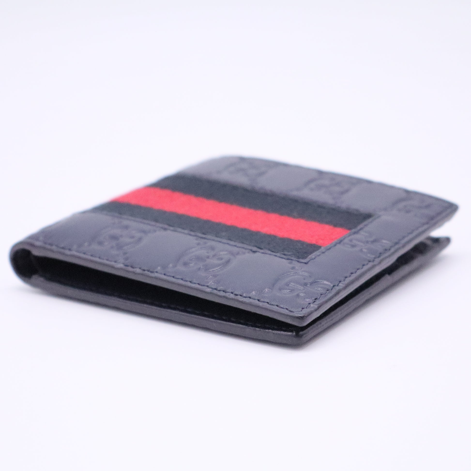 Guccissima Signature Web New Web Bi-Fold Wallet