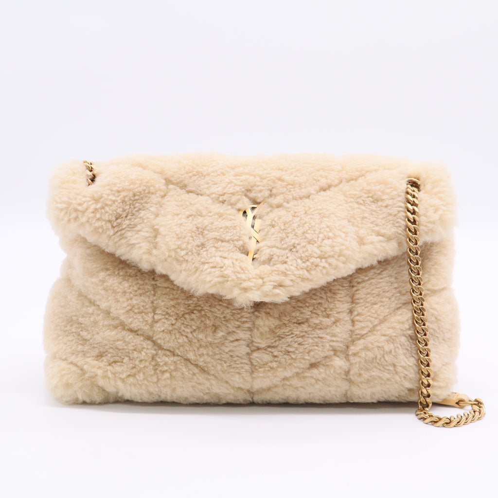 2021 Small Monogram Shearling Puffer Bag Twins LDJ2825