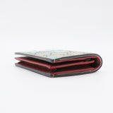 Flap Wallet Blooms Print GG Coated Canvas