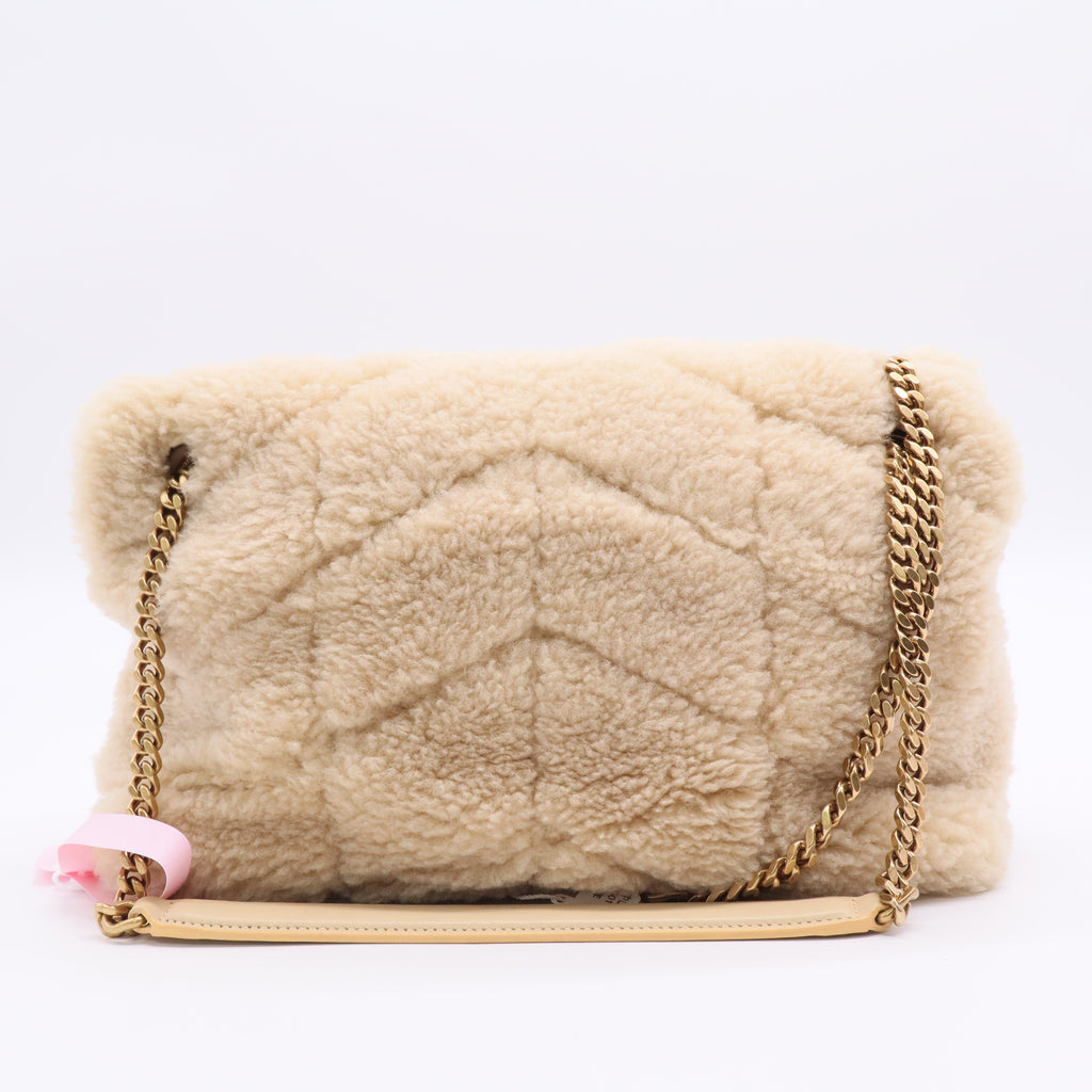 2021 Small Monogram Shearling Puffer Bag Twins LDJ2825
