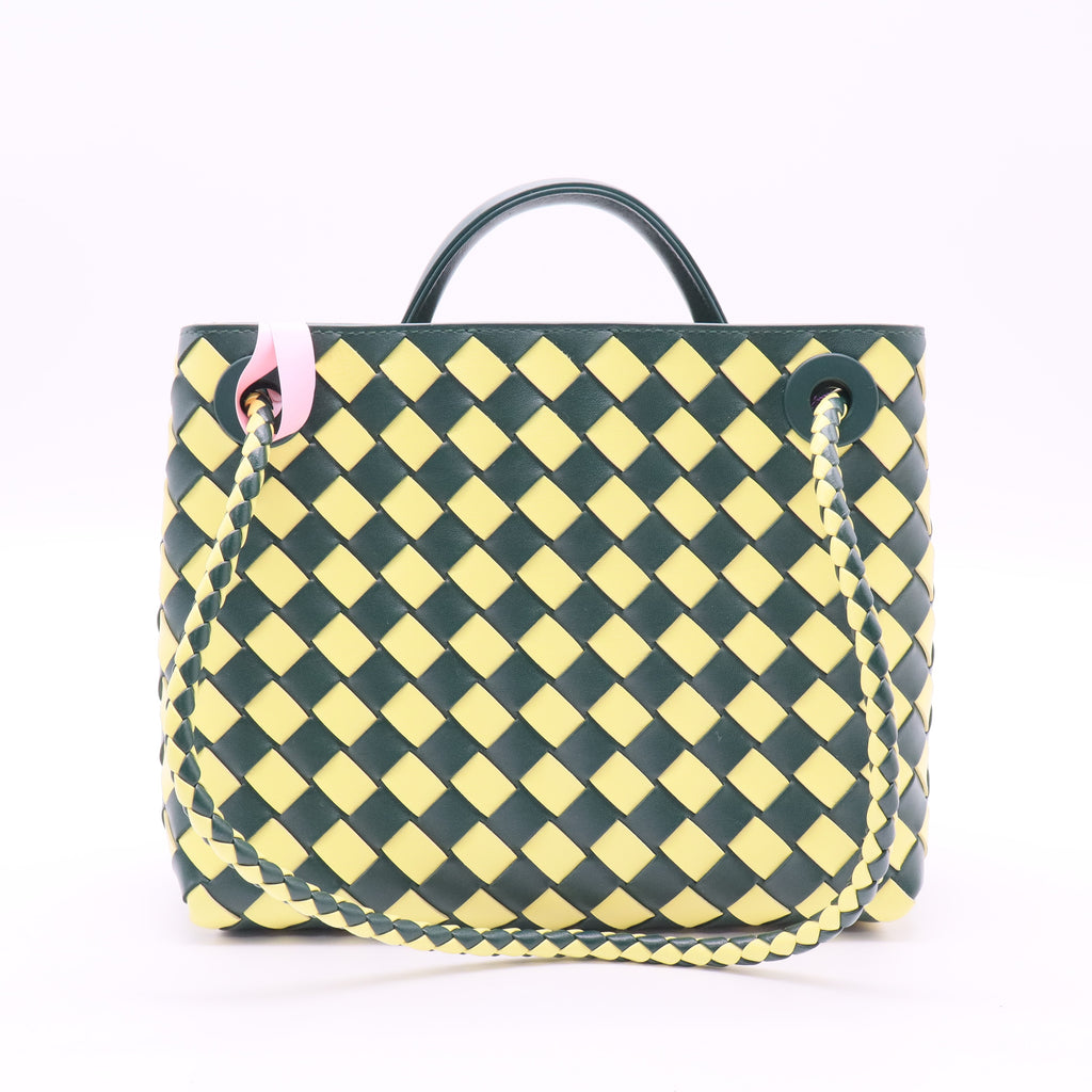 Nappa Bicolor Intrecciato Small Andiamo Bag twins