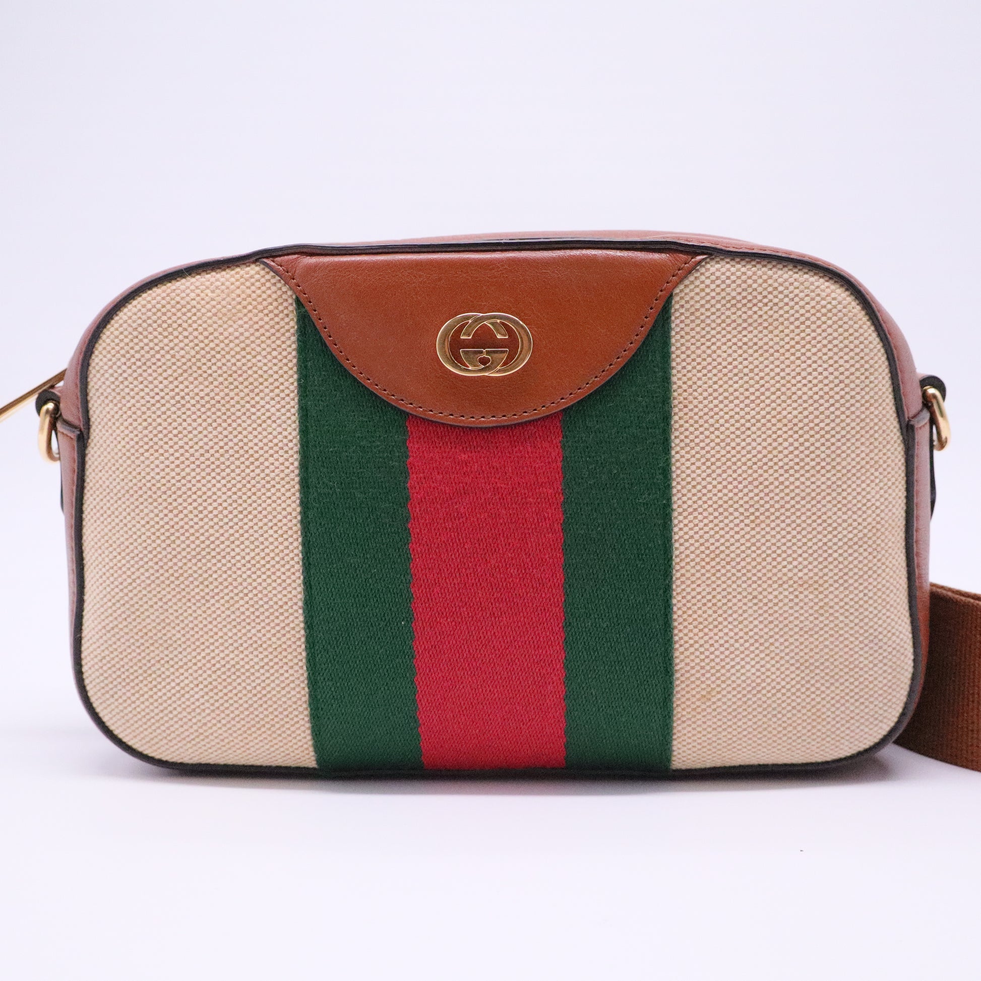 Vintage Canvas Web Shoulder Bag