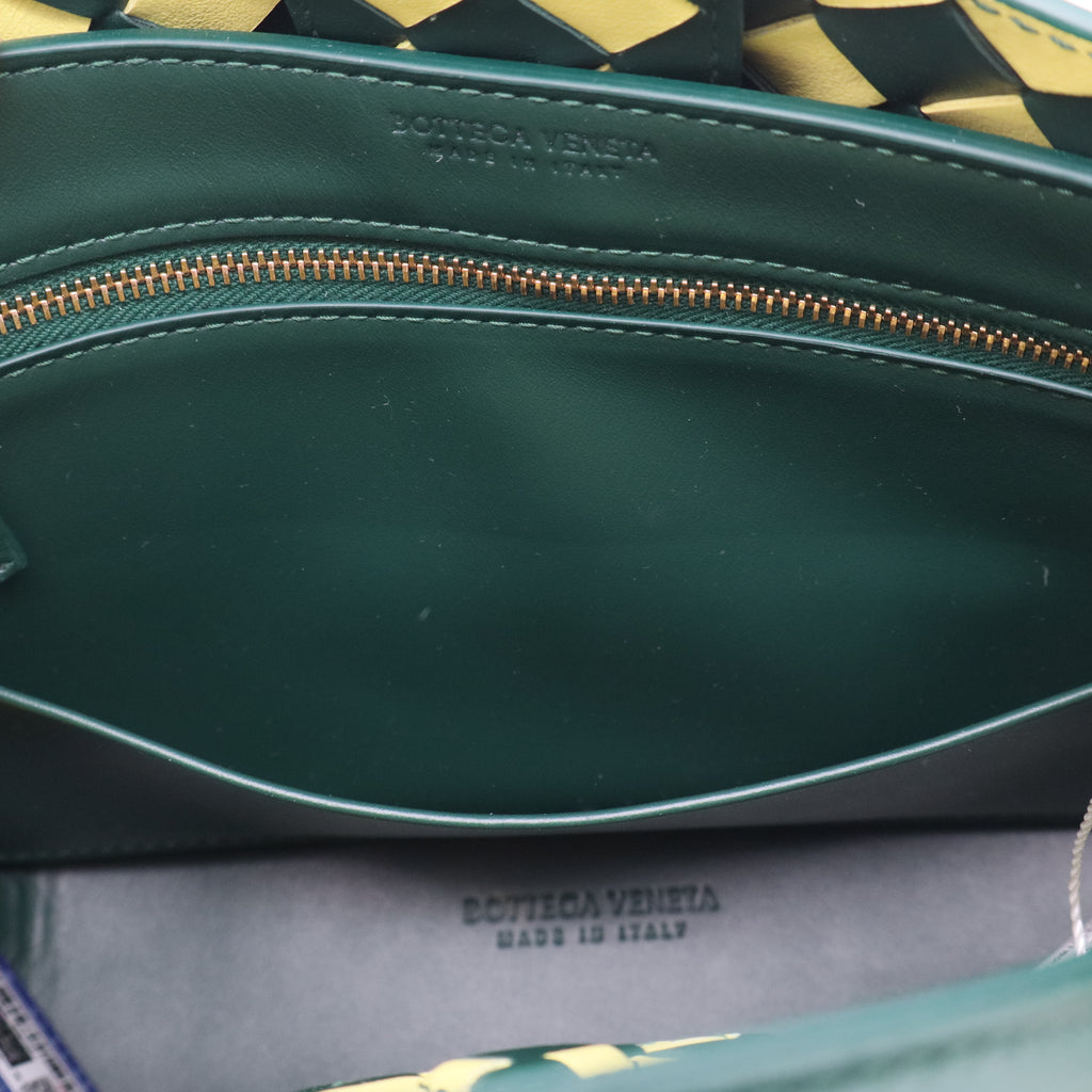 Nappa Bicolor Intrecciato Small Andiamo Bag twins