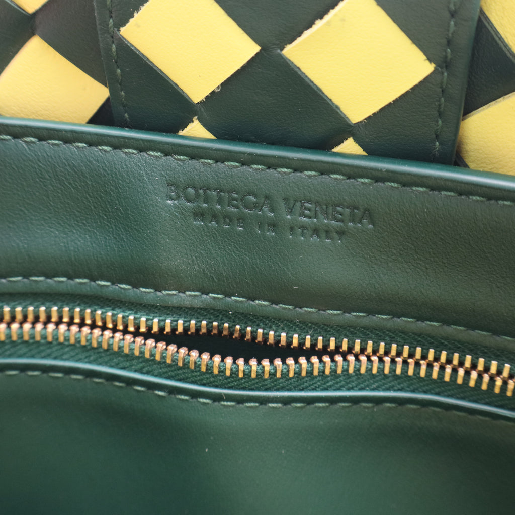 Nappa Bicolor Intrecciato Small Andiamo Bag twins