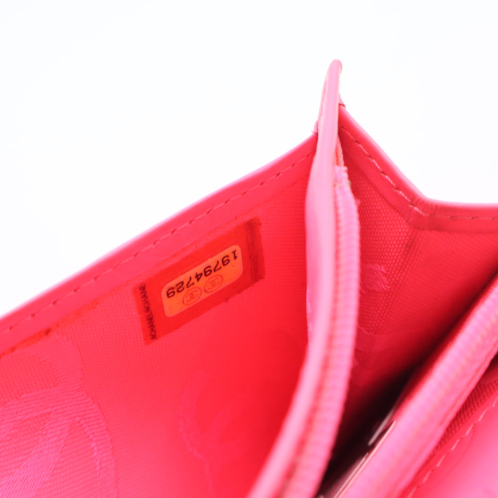 Cambon Line Black Leather Long Wallet