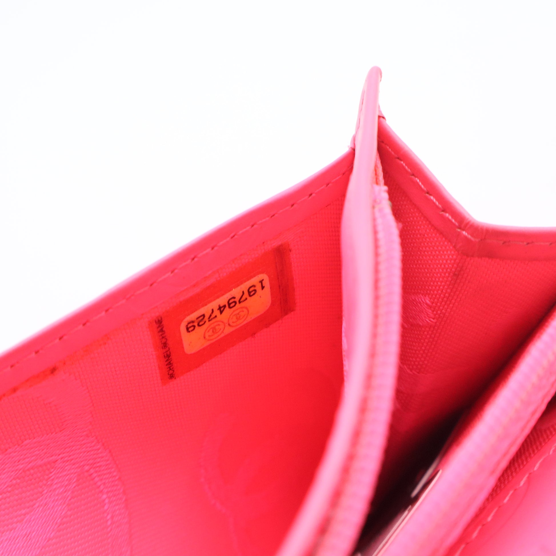 Cambon Line Black Leather Long Wallet