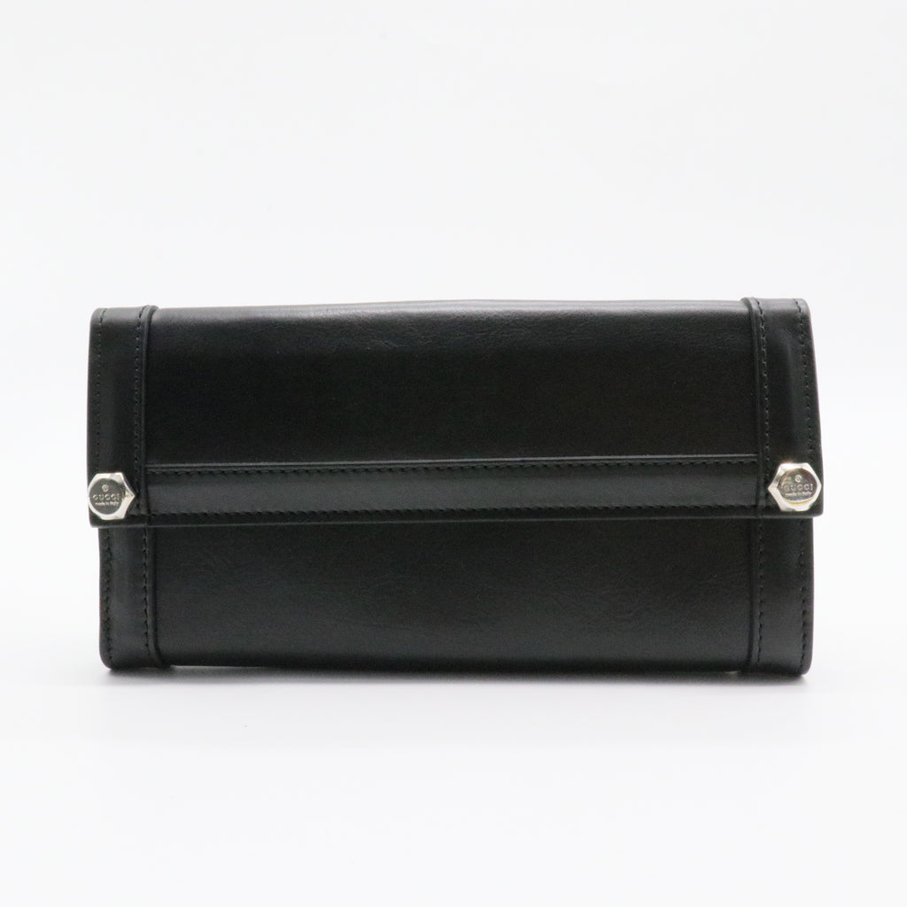 Guccissima Continental Flap Leather Wallet