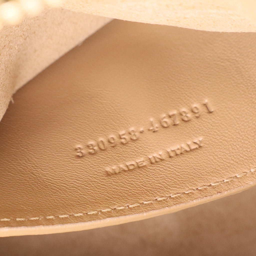 Saint Laurent Metallic Gold Calfskin Leather Classic Baby Duffle Bag twins