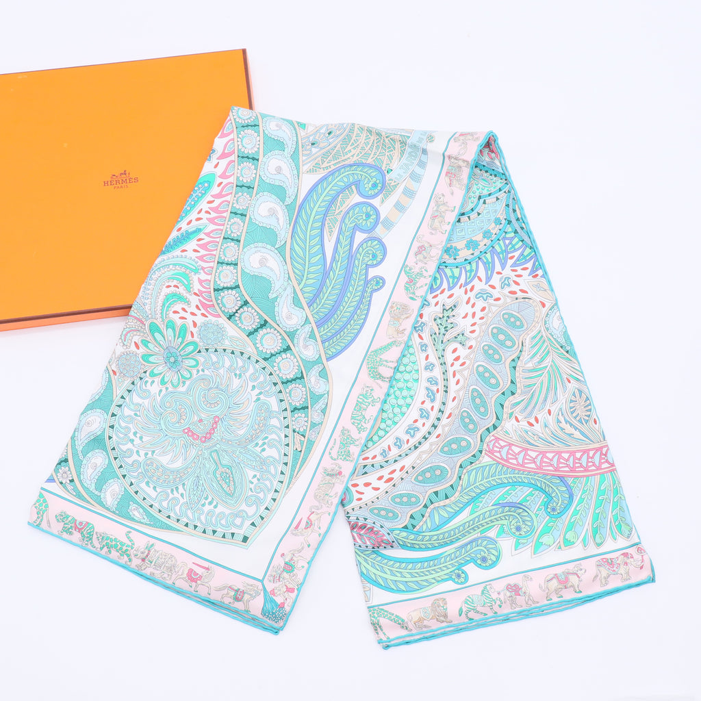 Hermes 'Le Jardin De La Maharani' Scarf Twins LDJ2851