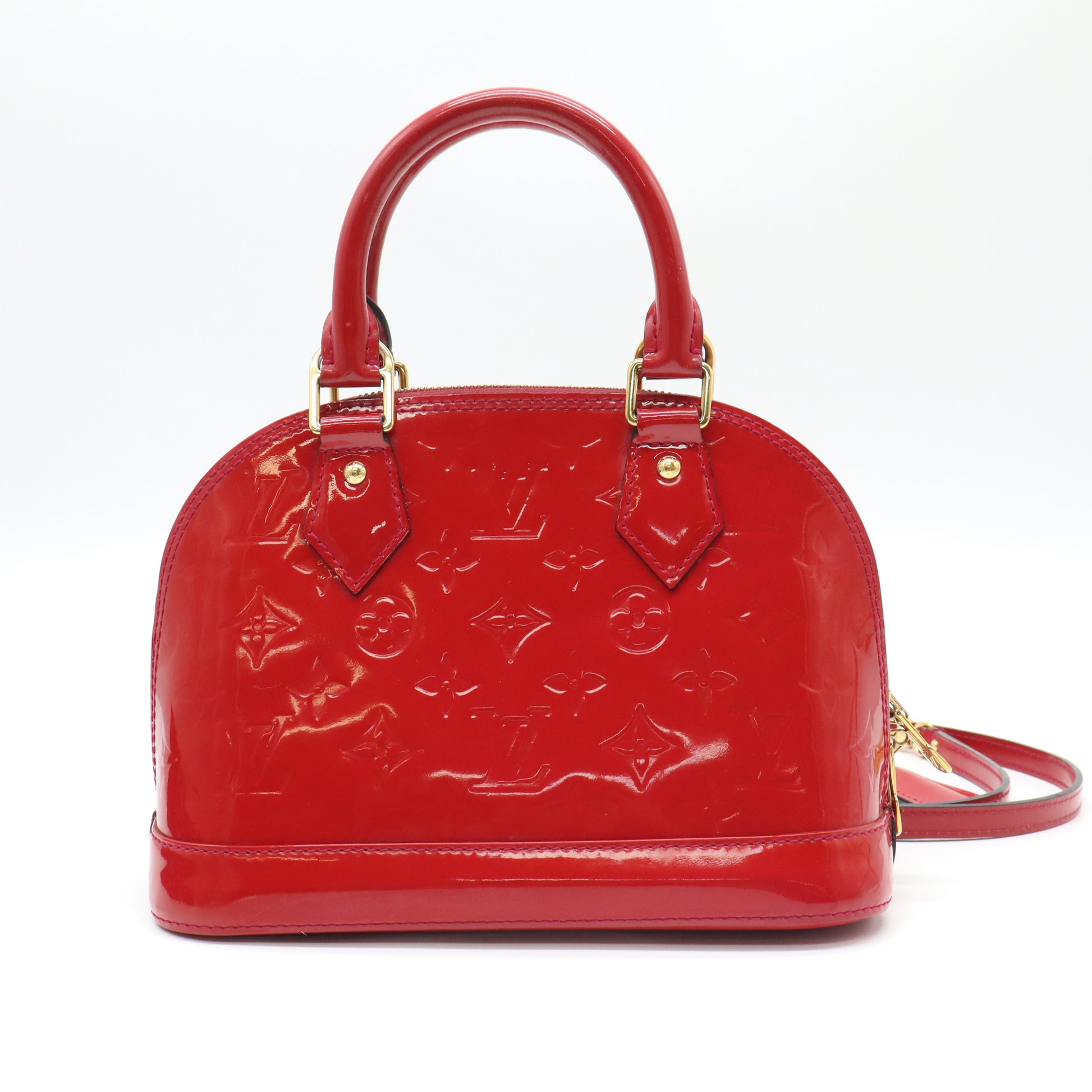 Louis Vuitton Monogram Vernis Alma BB Bag B22198
