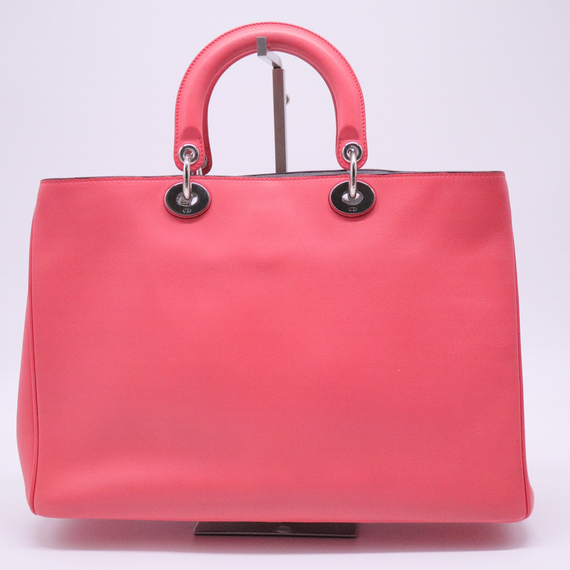 Smooth Calfskin Large Diorissimo Tote Light Coral