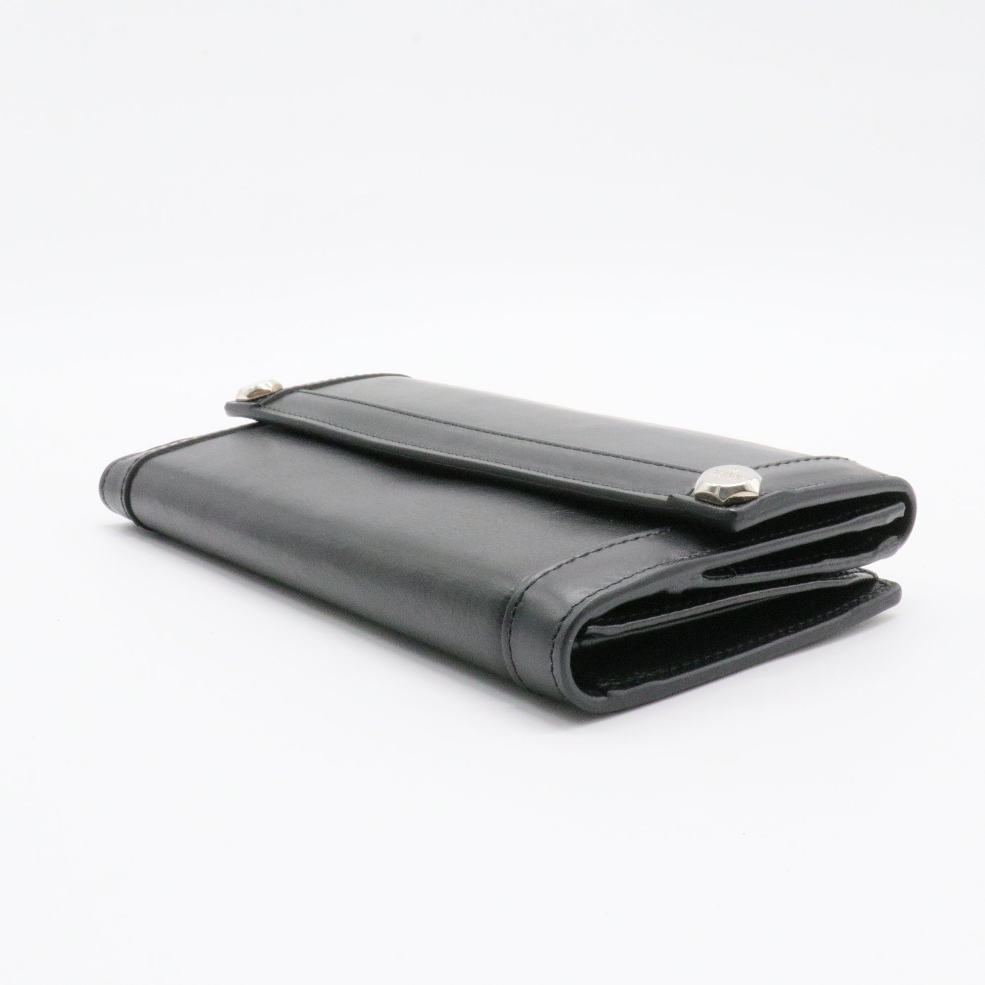 Guccissima Continental Flap Leather Wallet